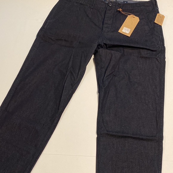 Lucky Brand SZ 33 Flat Front Trouser Style Denim Blue Pants New D37 - Picture 9 of 16